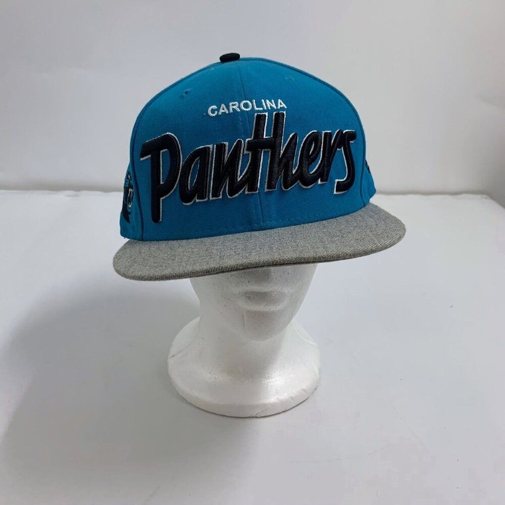 New Era Adult Carolina Panthers Spellout‎ Adjustable Back Baseball Hat OSFM